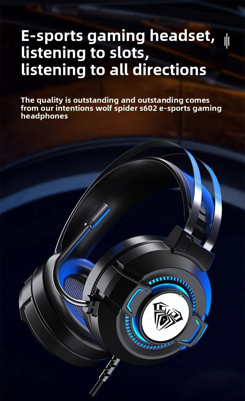 AULA gamer USB Headset 7.1 Channel Wired Headphone