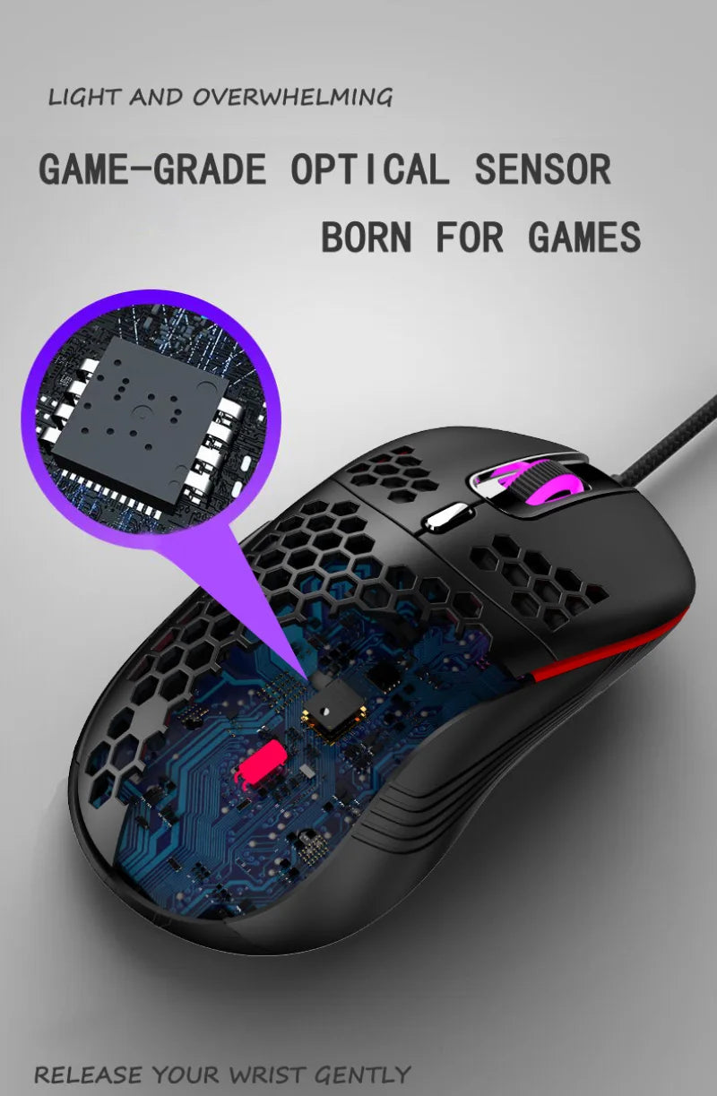 Xiaomi 2.4G Wireless Gaming Mouse Portable Wired Mouse RGB Lighting - Dude Essentials