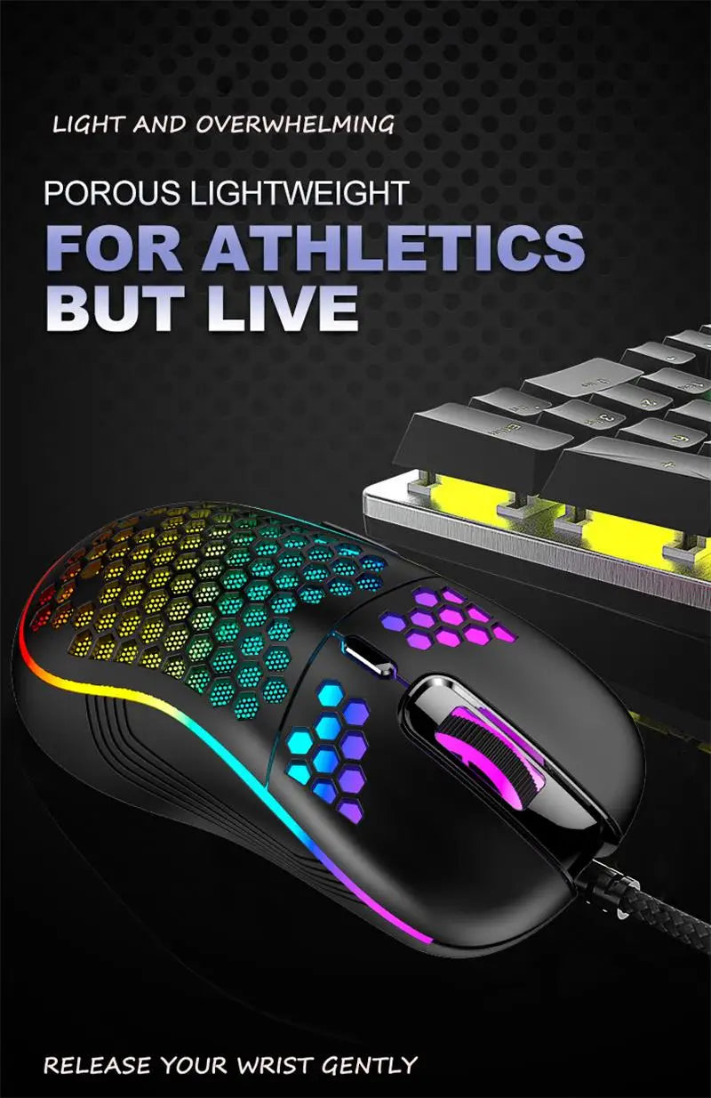 Xiaomi 2.4G Wireless Gaming Mouse Portable Wired Mouse RGB Lighting - Dude Essentials