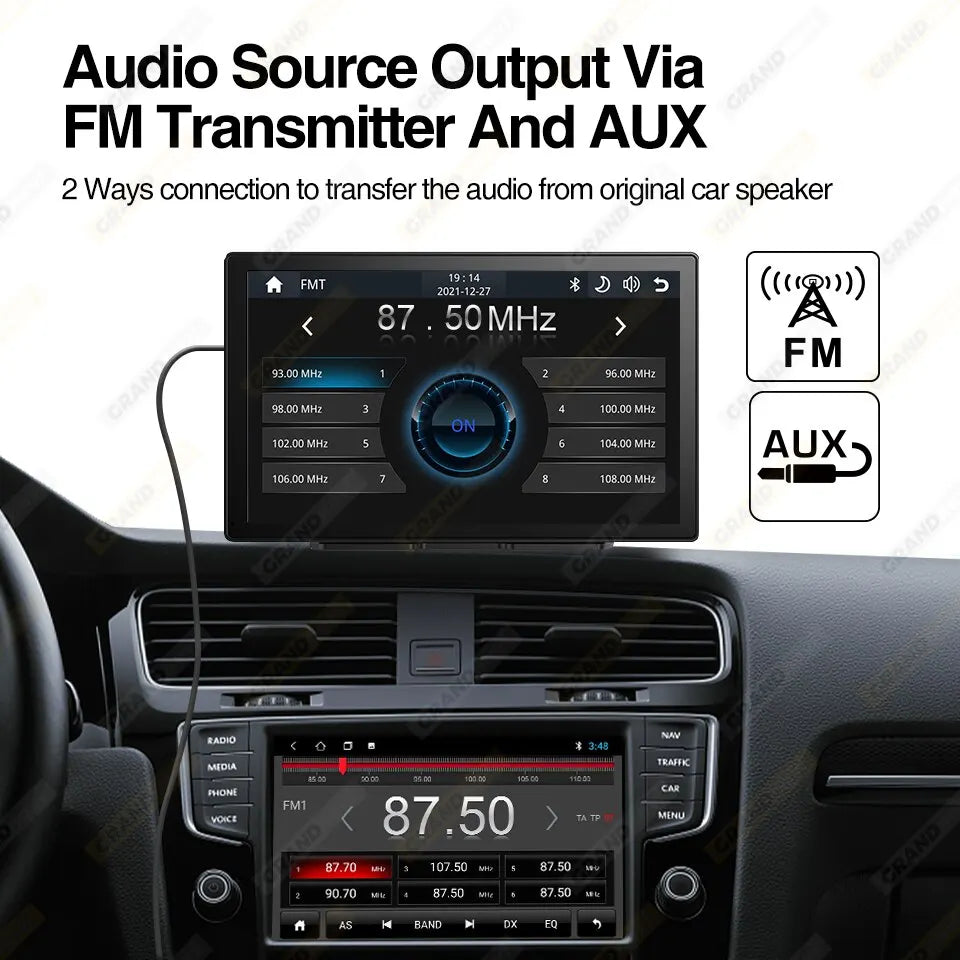 9 inch Car Radio Multimedia Video Player CarPlay Android Auto IPS Touch Screen AUX Input - Dude Essentials