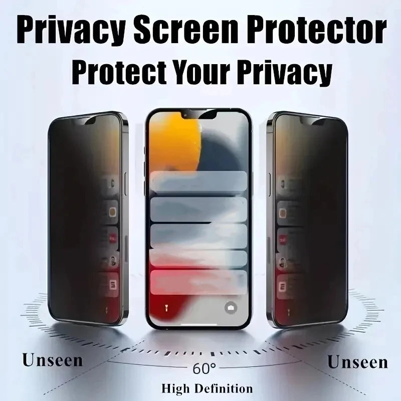5Pcs Full Cover Anti Spy Screen Protector - Dude Essentials