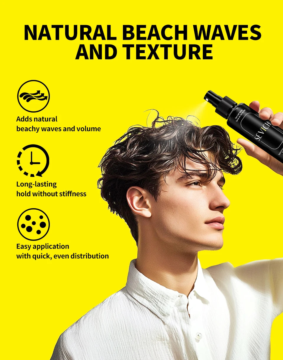 100ml Natural Sea Salt Spray For Hair - Dude Essentials