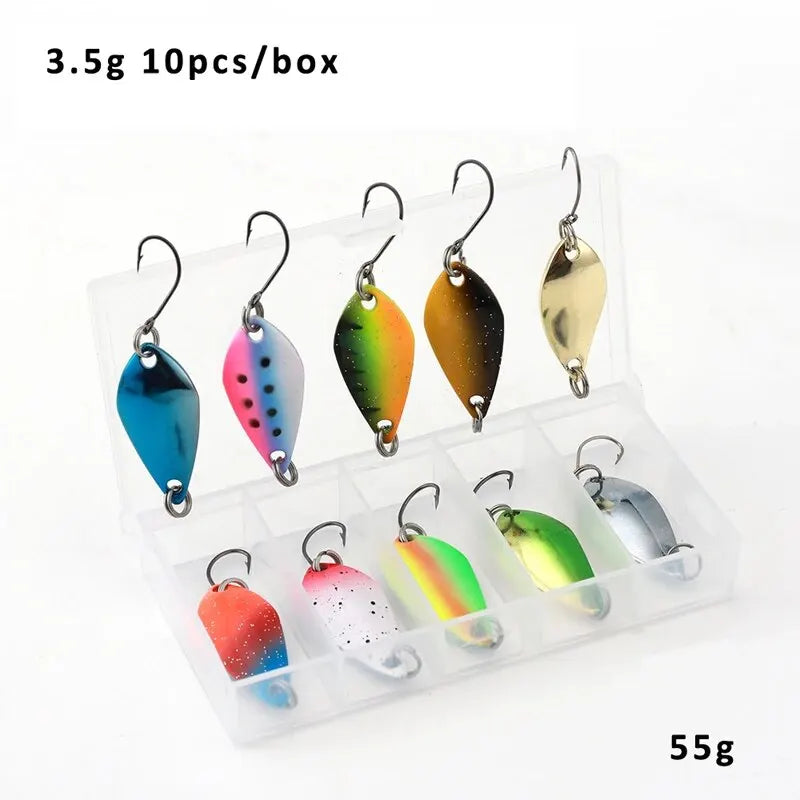 2.5g/3.5g/5g Fishing Kit Jig Spoon Lure Bait Set - Dude Essentials