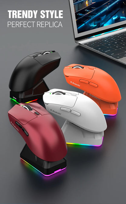 Lightweight Esports Gaming Mouse With Three-mode Wireless Bluetooth Charging - Dude Essentials