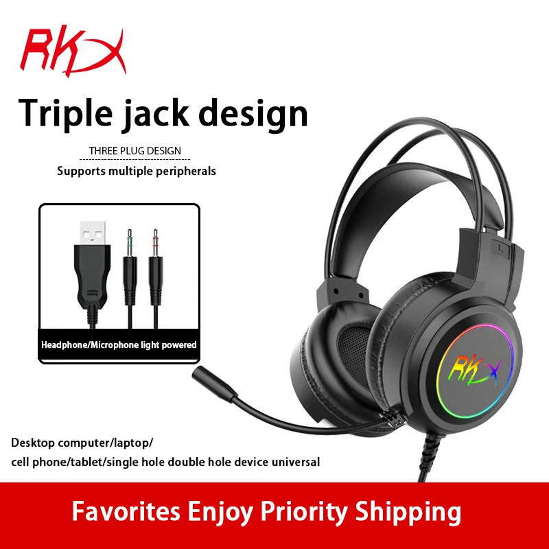 Gaming headset headset computer wired headset - Dude Essentials