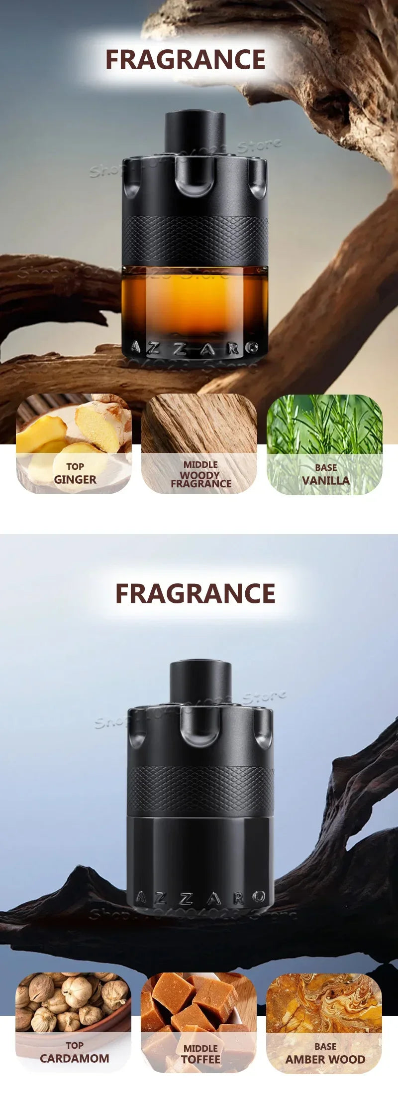 100ml Azzaro The Most Wanted Parfum Intense Men‘s Cologne - Dude Essentials