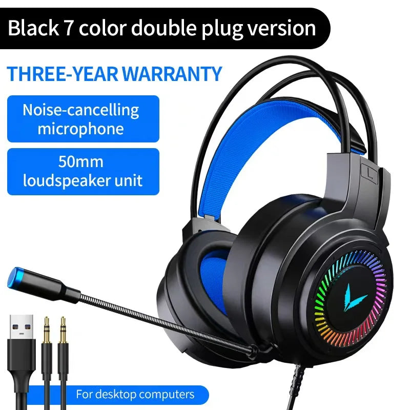 G58 gaming headset gaming wired 7.1 channel