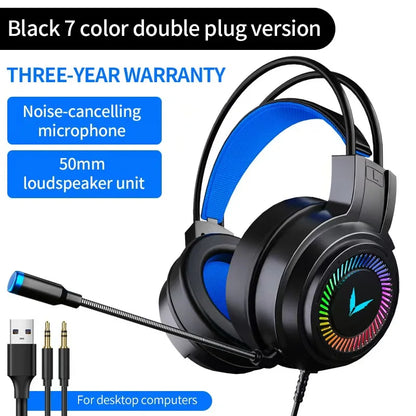 G58 gaming headset gaming wired 7.1 channel