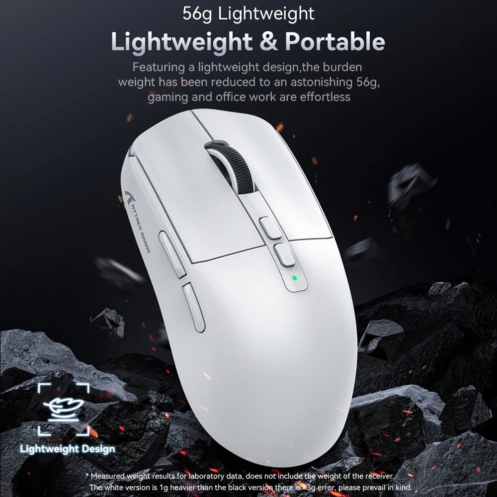 X6 Lightweight Wireless Gaming Mouse with 3 Mode Wired 2.4G - Dude Essentials