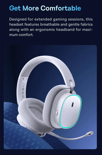 GH02 Wireless Gaming Headsets with Mic Headphones Bluetooth 5.3