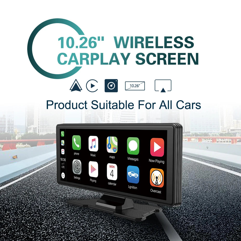Universal Portable Carplay for Car Screen, Wireless Carplay Screen - Dude Essentials