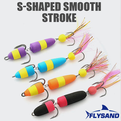 Frog Lures 9g Fishing Lures Floating Weedless Lure with Double Sharp Hooks - Dude Essentials