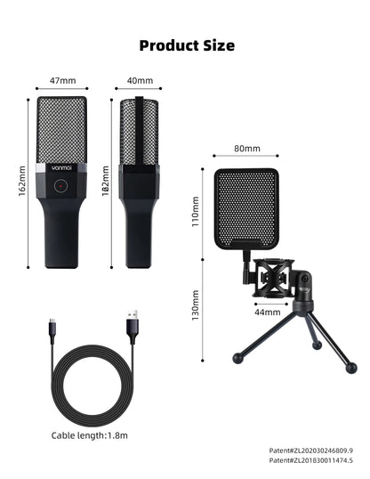 Gaming Microphone Professional Condenser Mic PC Laptop Computer - Dude Essentials