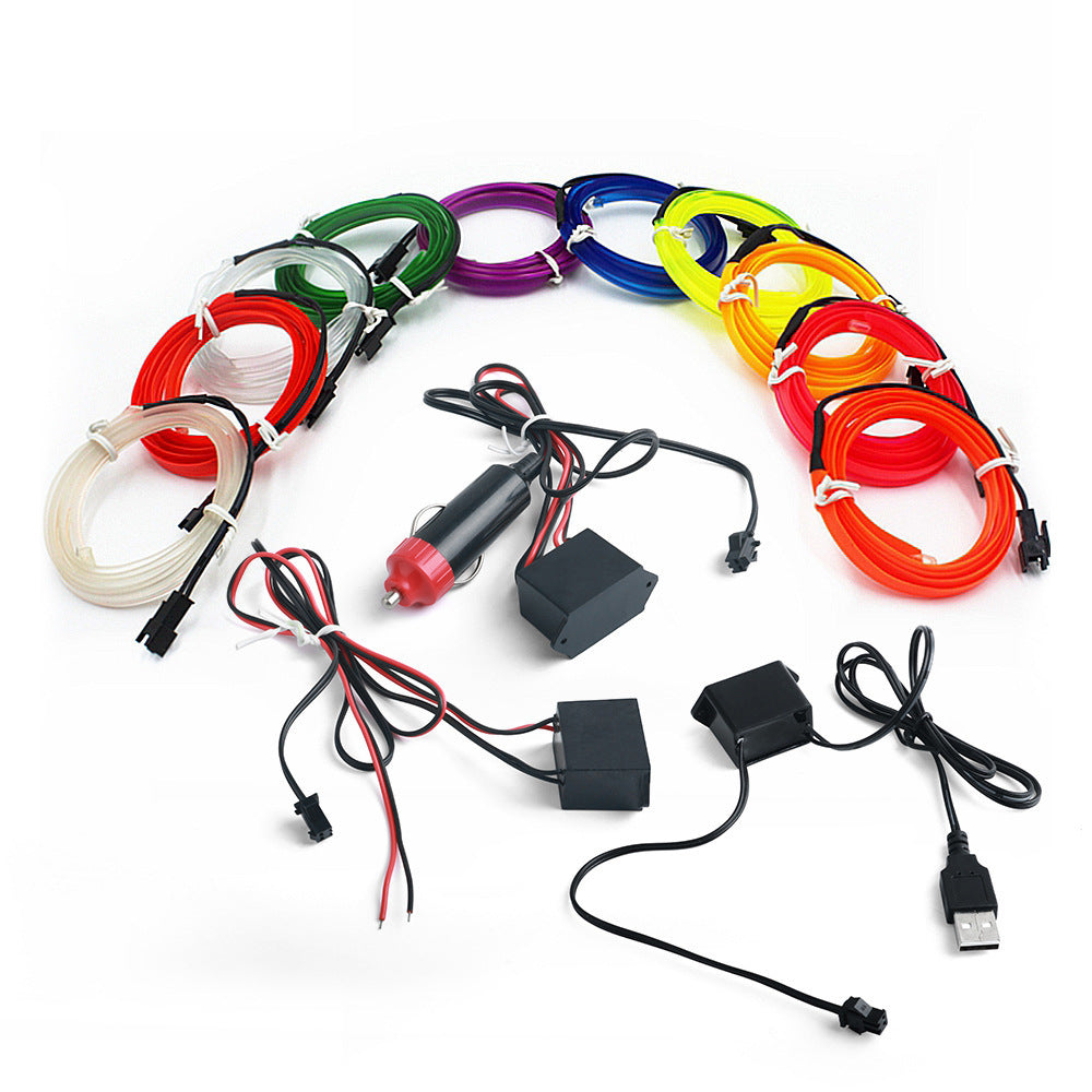 5M Car Interior Led Strip Light Neon EL Wiring Decorative Lamp - Dude Essentials