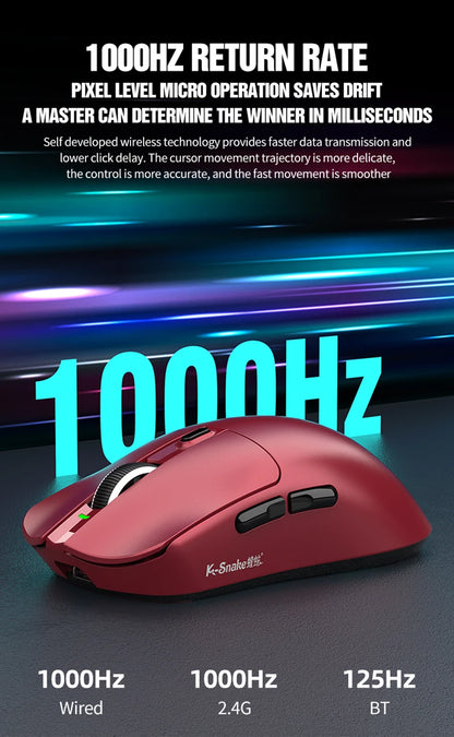 Lightweight Esports Gaming Mouse With Three-mode Wireless Bluetooth Charging - Dude Essentials