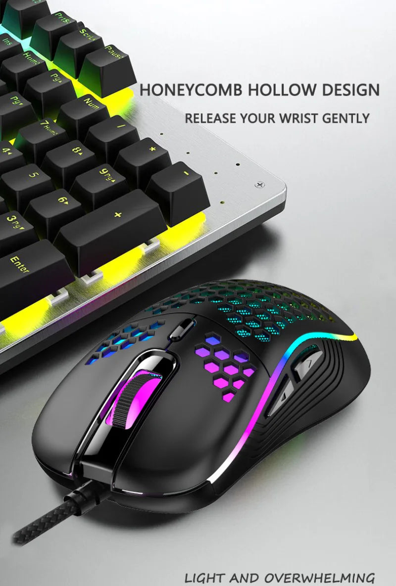 Xiaomi 2.4G Wireless Gaming Mouse Portable Wired Mouse RGB Lighting - Dude Essentials