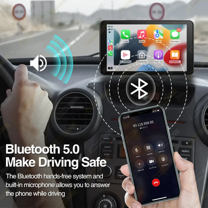 9 inch Car Radio Multimedia Video Player CarPlay Android Auto IPS Touch Screen AUX Input - Dude Essentials