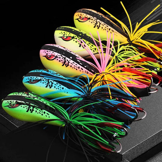 Frog Lures 9g Fishing Lures Floating Weedless Lure with Double Sharp Hooks - Dude Essentials