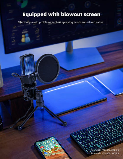 Gaming Microphone Professional Condenser Mic PC Laptop Computer - Dude Essentials