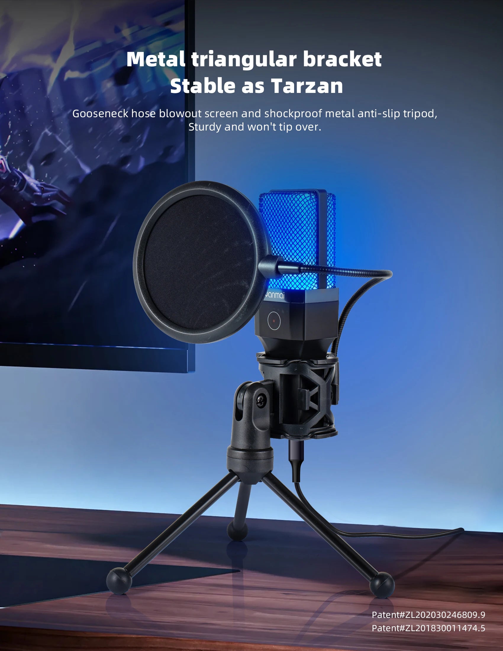 Gaming Microphone Professional Condenser Mic PC Laptop Computer - Dude Essentials