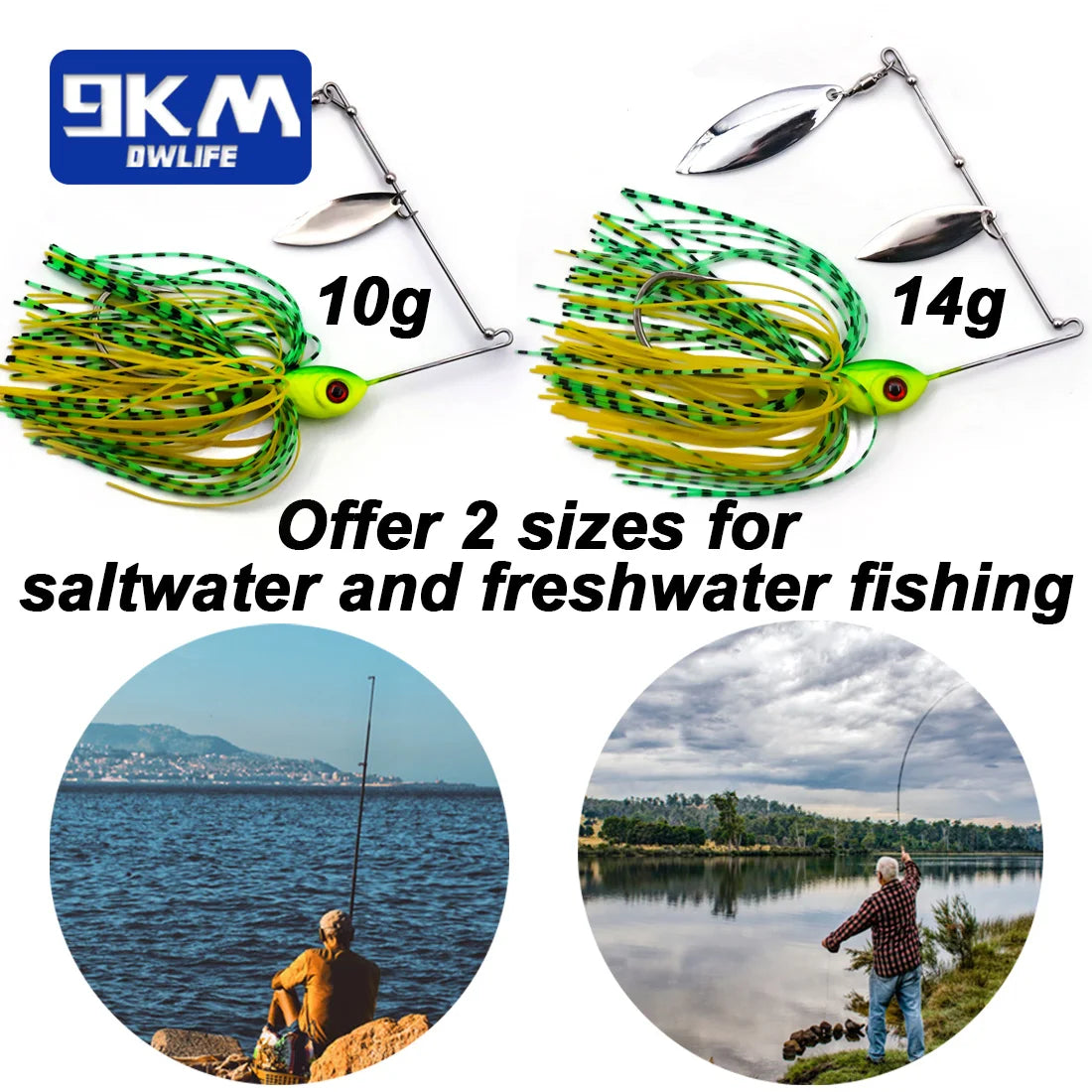 Jig Fishing Lures Bass Lure Freshwater Swim Baits for Bass Fishing Lure - Dude Essentials
