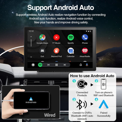 9 inch Car Radio Multimedia Video Player CarPlay Android Auto IPS Touch Screen AUX Input - Dude Essentials