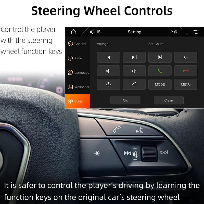 7“ Car Radio 1 Din Carplay Multimedia MP5 Player HD Touch Screen - Dude Essentials